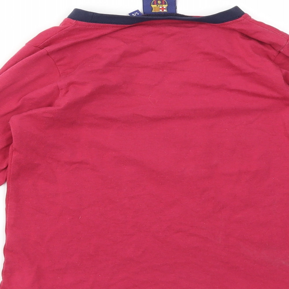 FCB Boys Red Basic T-Shirt Size 5-6 Years