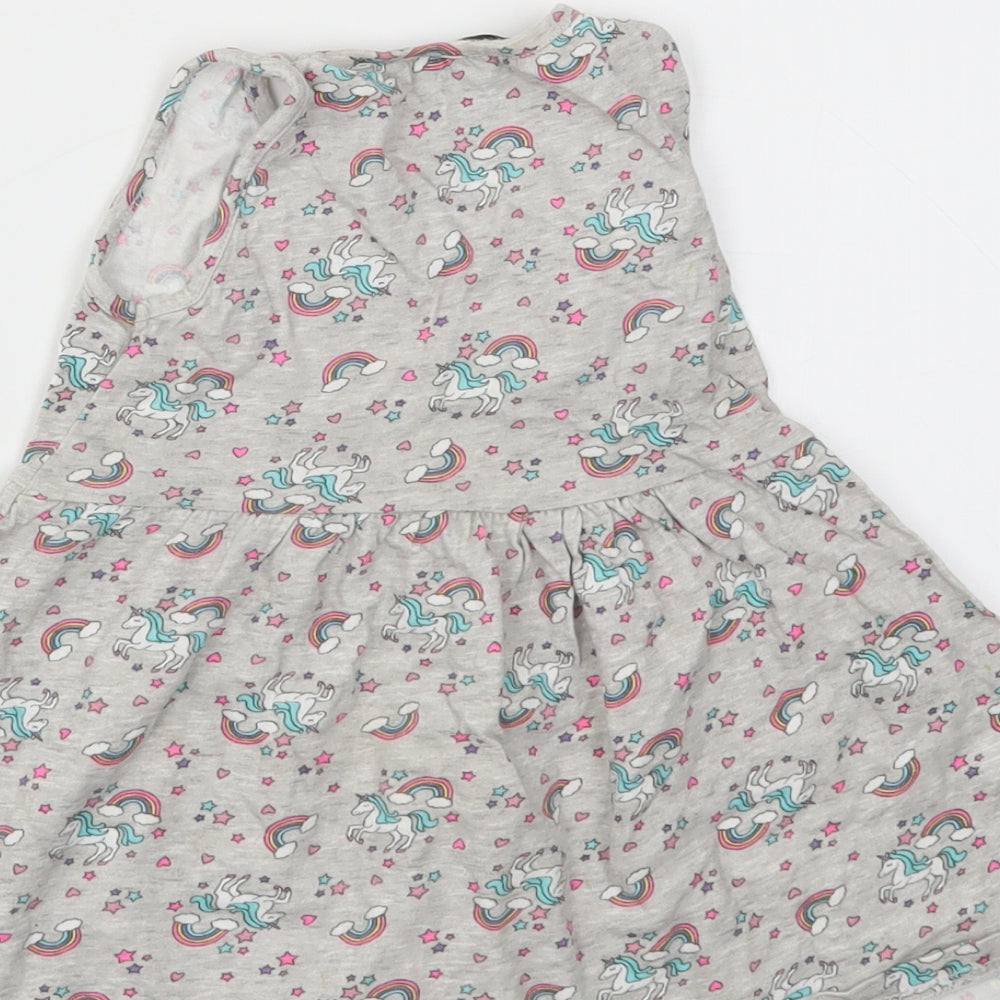 Primark Girls Multicoloured Animal Print Fit & Flare Size 2-3 Years