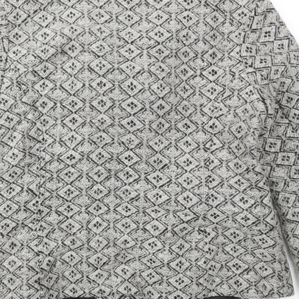 Debenhams Womens Grey Jacket Coat Size 12