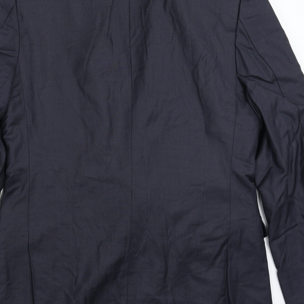 Ash Samtani Mens Blue Jacket Suit Jacket Size 42