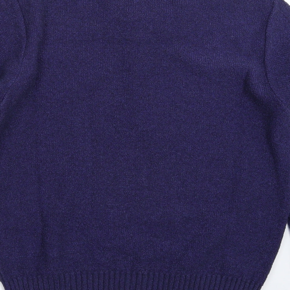 County Womens Blue Jersey Pullover Jumper Size 14