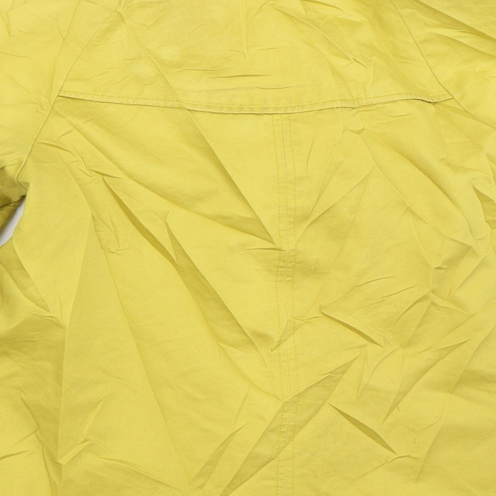 Marks & Spencer Womens Yellow Pea Coat Coat Size 10