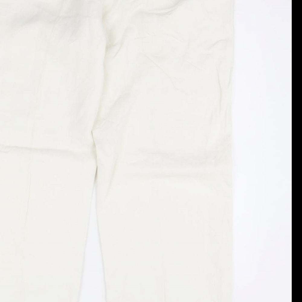 Christian Berg Womens White Trousers Size 38 in L30 in