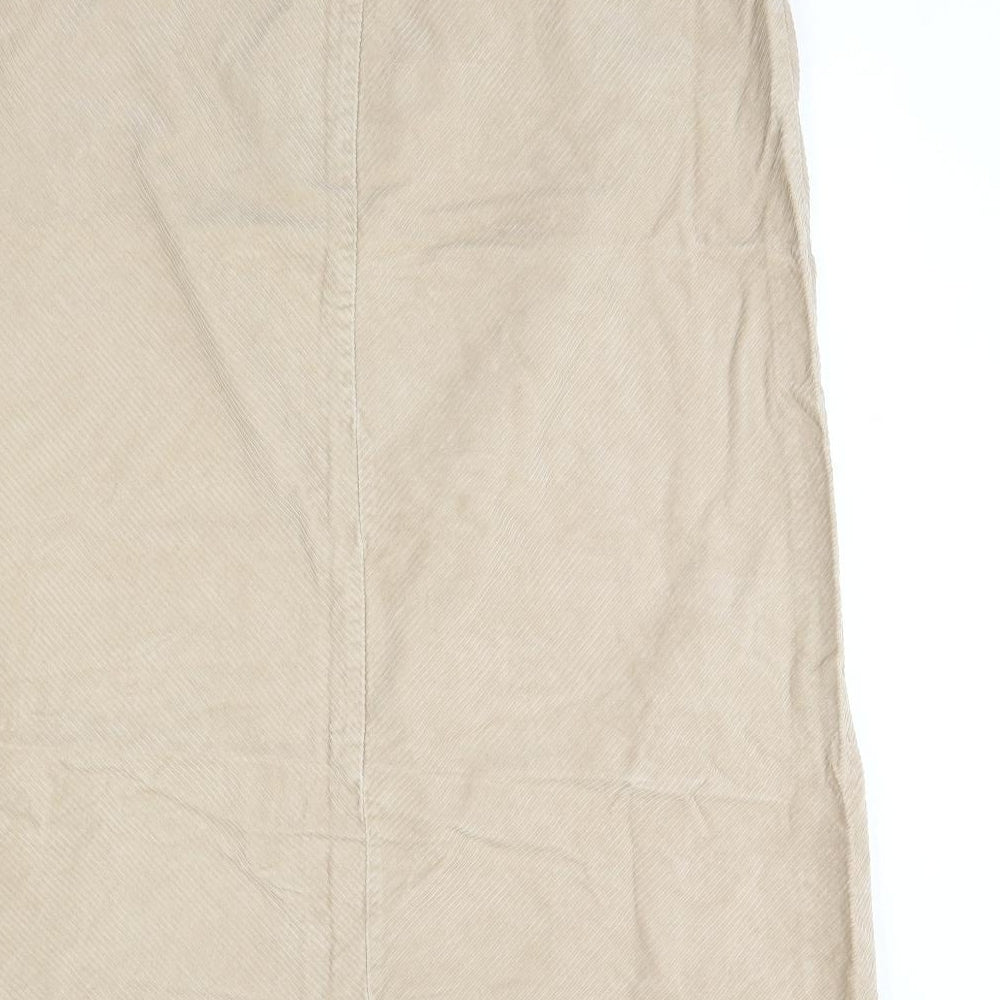 SixteenTwentySIx Womens Beige Corduroy Maxi Skirt Size 40 in