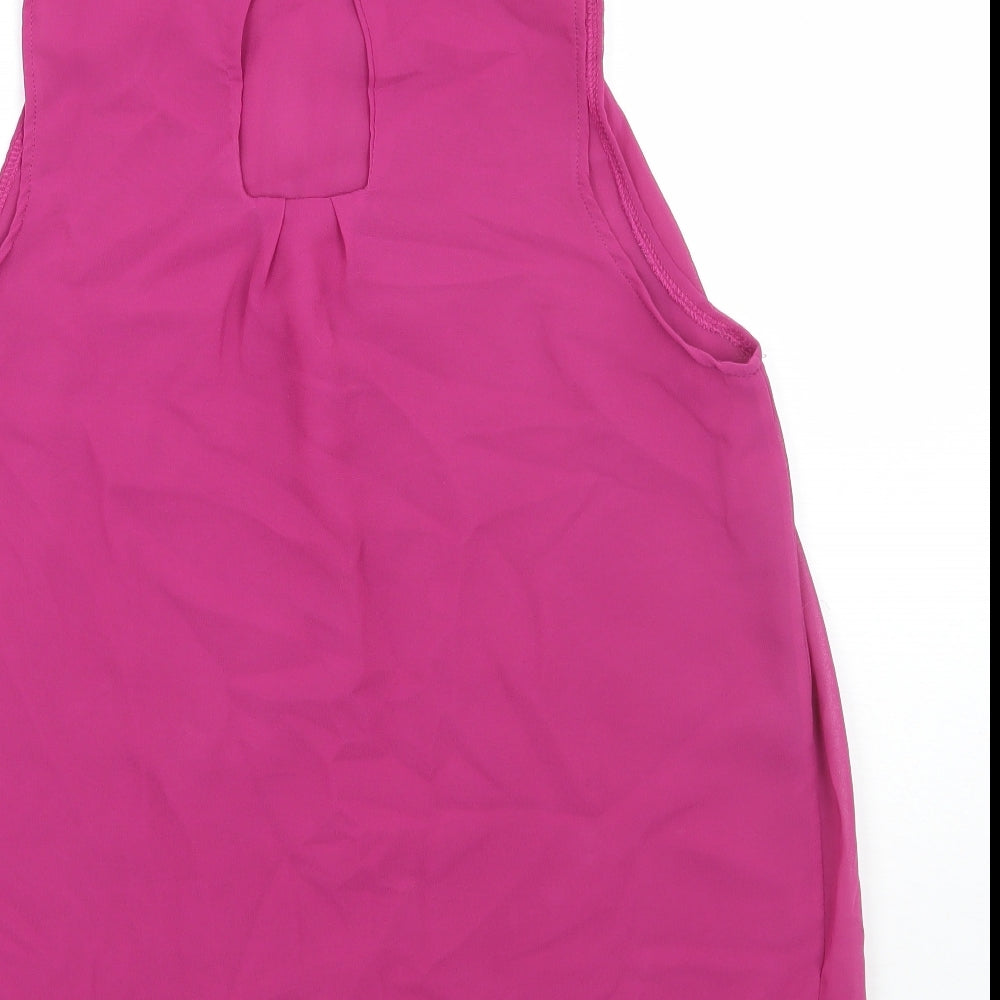 Preworn Womens Purple Basic Blouse Size M