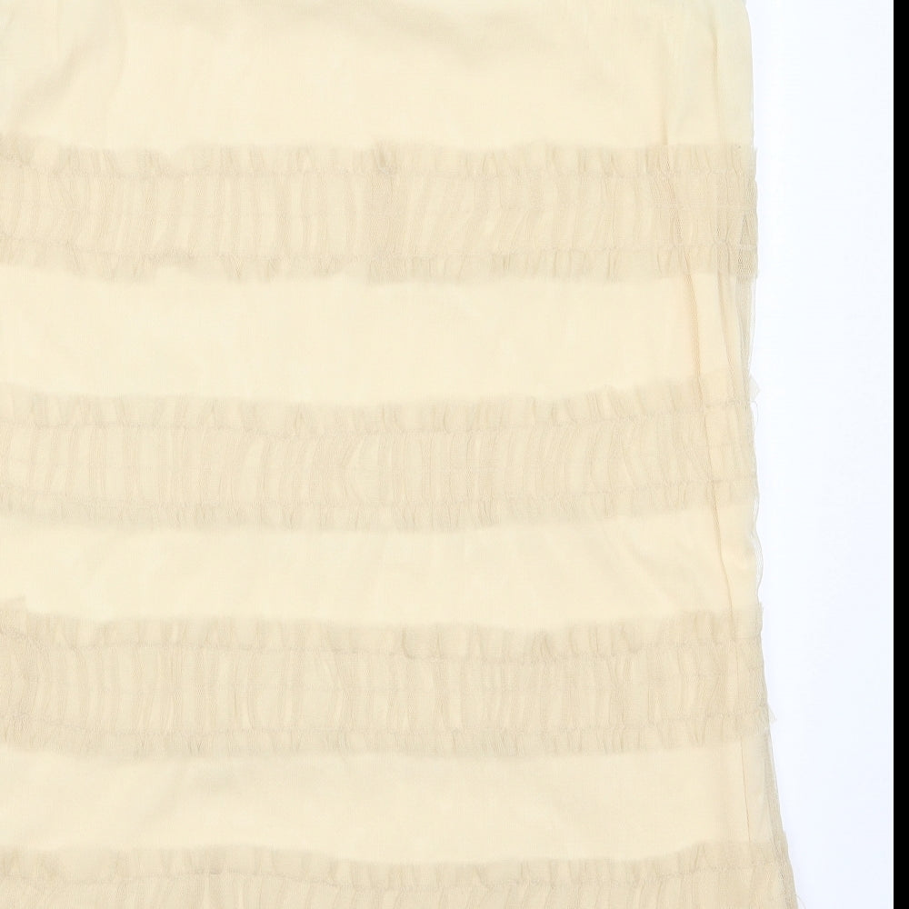 Urban Behavior Womens Gold A-Line Size 14