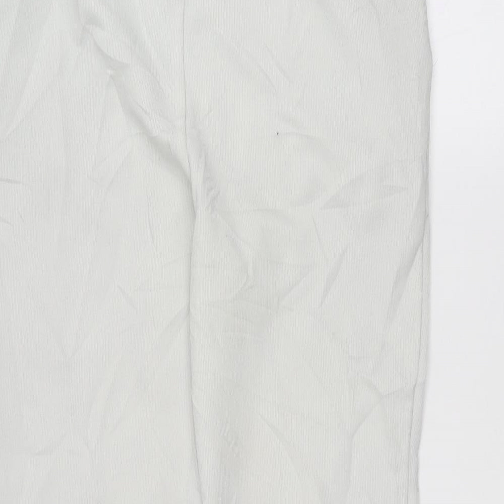 St Michael Womens White Trousers Size 18 L25 in