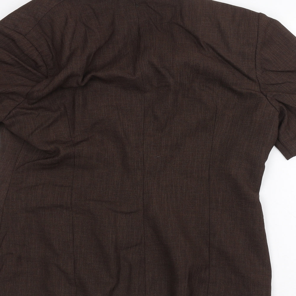 Wish Womens Brown Jacket Size 14