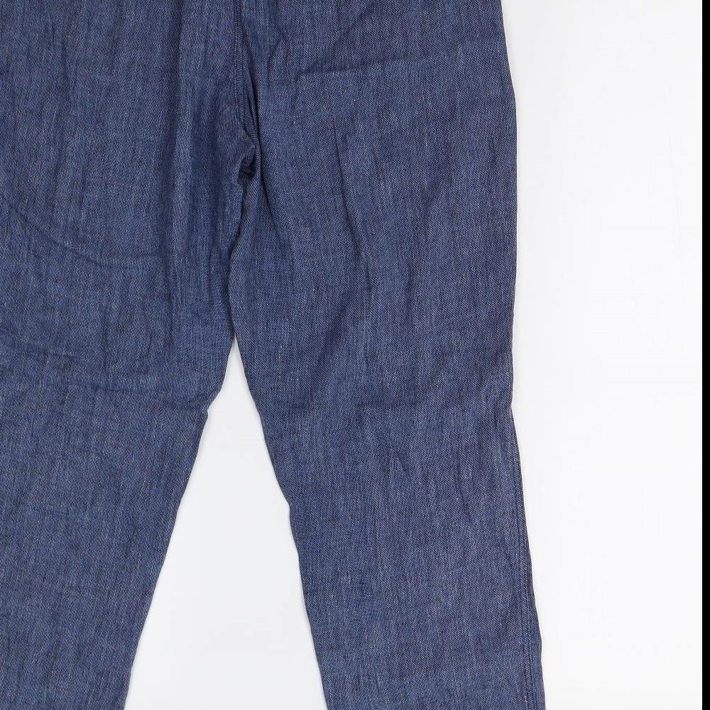 Nutmeg Womens Blue Trousers Size 10 L27 in
