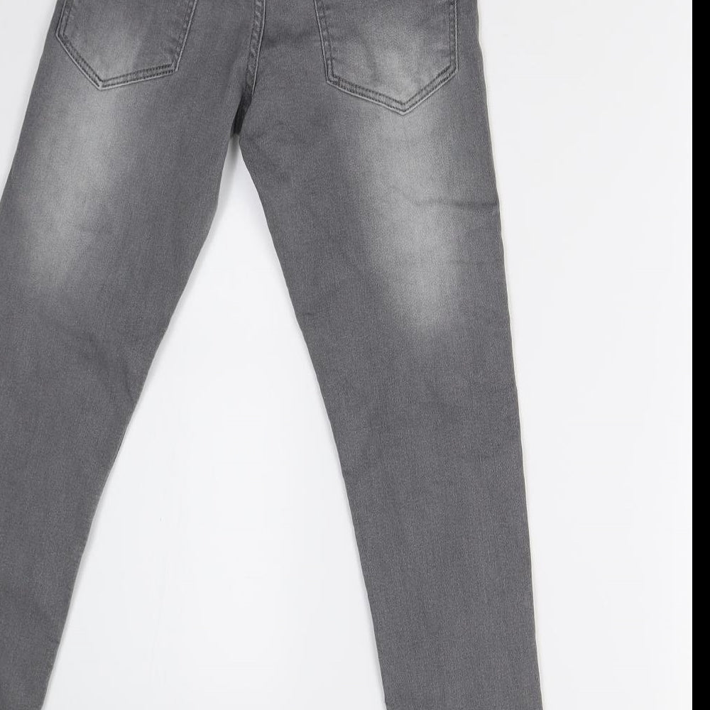 Matalan Girls Grey Denim Skinny Jeans Size 9 Years