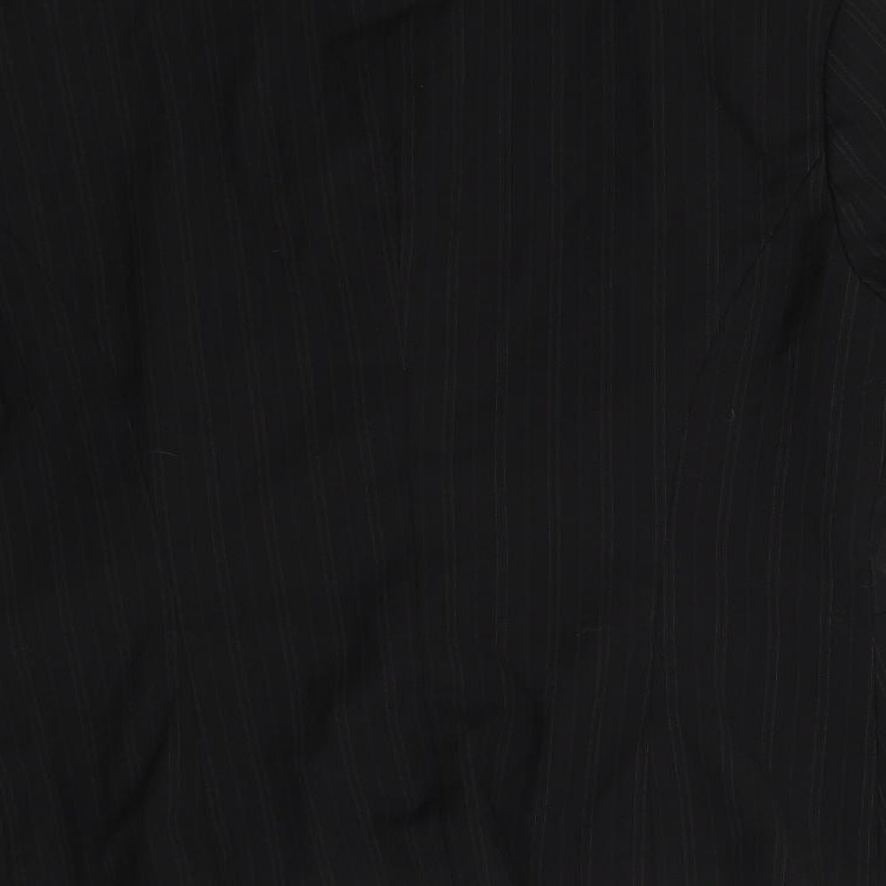 Wardrobes Womens Black Striped Jacket Suit Jacket Size 12