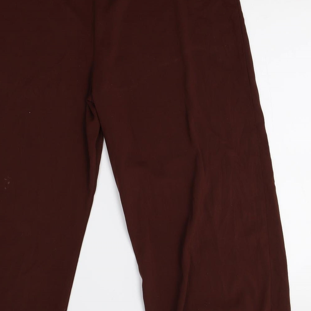 Dorothy Perkins Womens Brown Trousers Size 16 L24 in