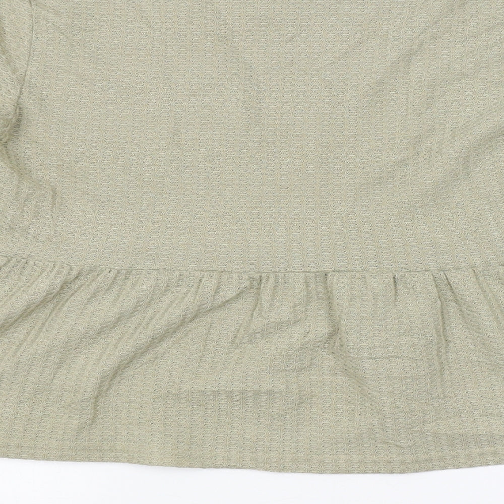 SheIn Womens Green Basic Blouse Size M