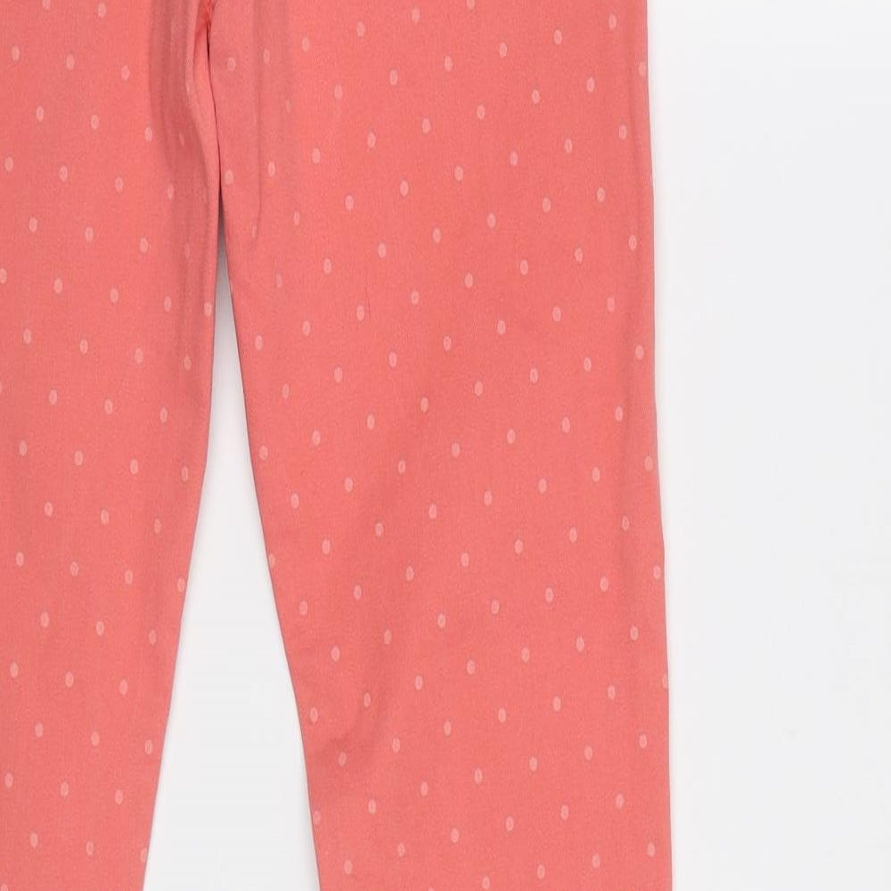 Gap Womens Pink Polka Dot Skinny Jeans Size 8 L28 in