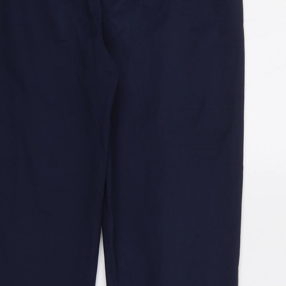 Kivi Womens Blue Trousers Size L L28 in