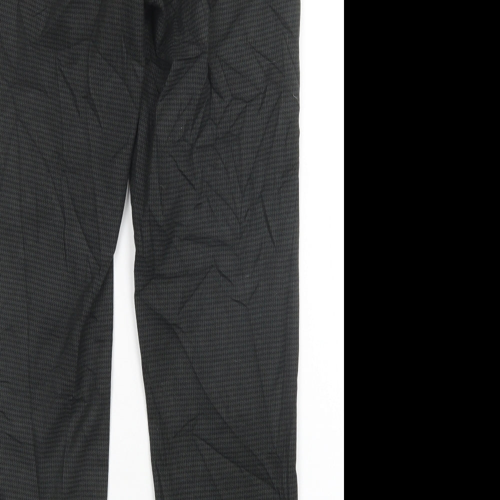 Mango Womens Green Trousers Size 6 L28 in
