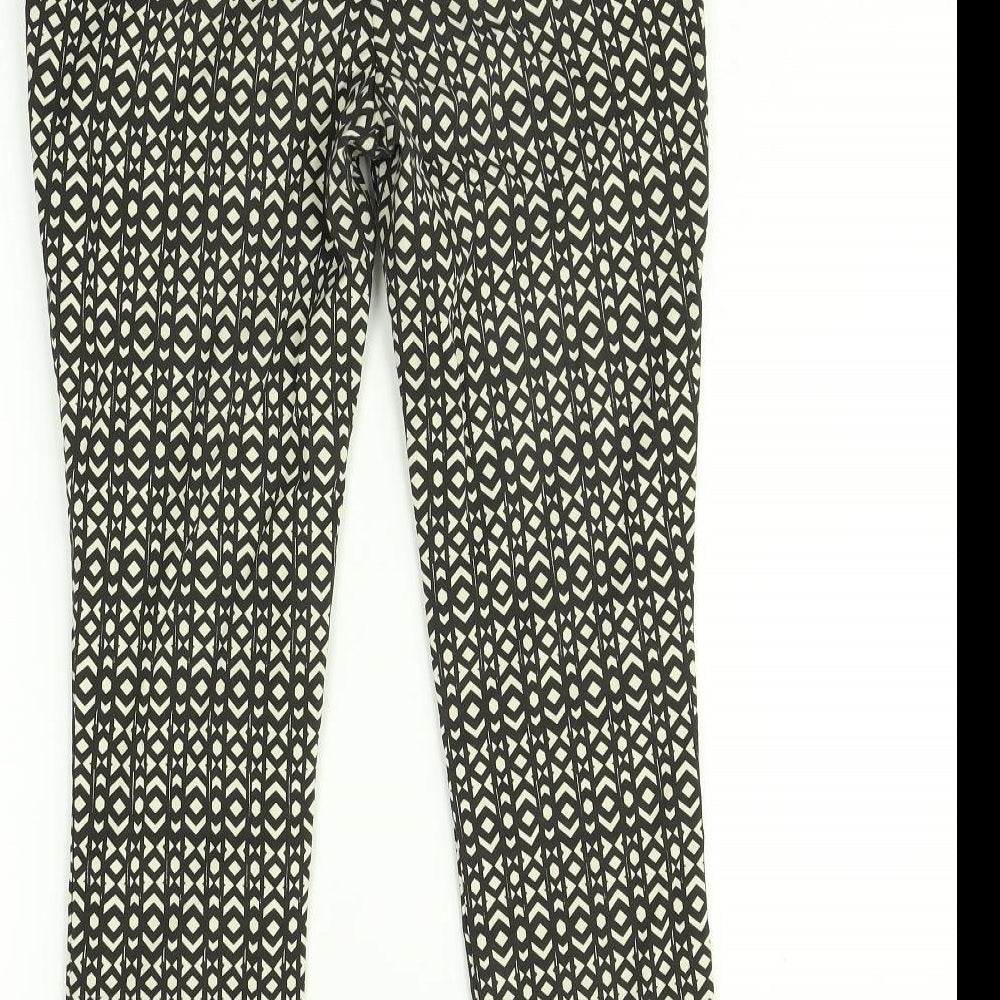 Capri Womens Multicoloured Argyle/Diamond Trousers Size 8 L26 in