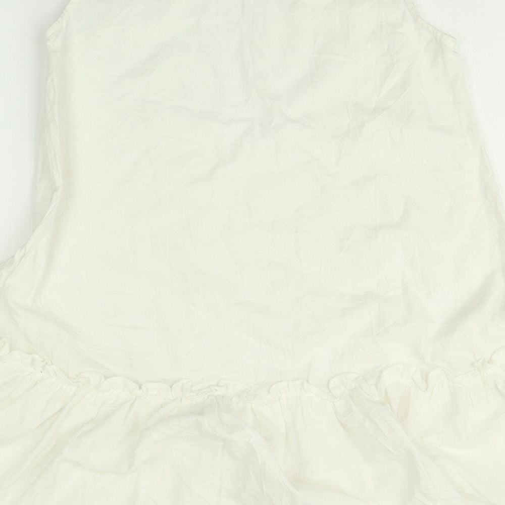 SHEIN Womens White Skater Dress Size XS