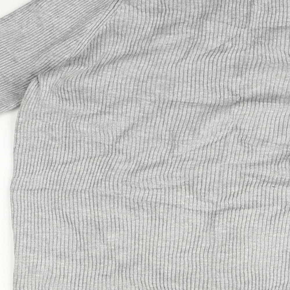 Marks and Spencer Womens Grey Basic T-Shirt Size 12