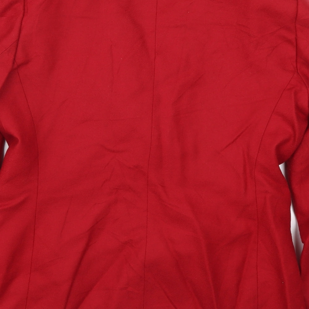 Jennifer Moore Womens Red Jacket Size 8