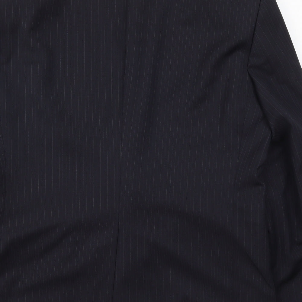 Marks & Spencer Mens Blue Striped Jacket Suit Jacket Size 40