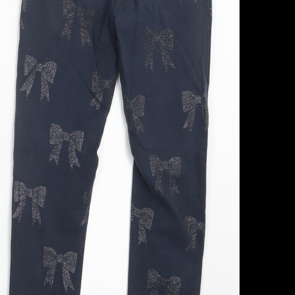H&M Girls Blue Capri Trousers Size 10 Years