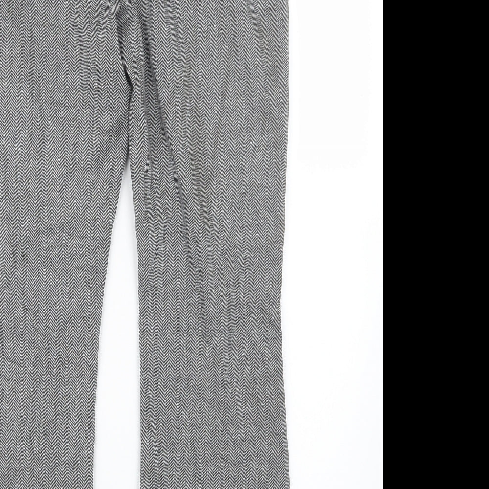 Marks & Spencer Womens Grey Trousers Size 14 L28 in