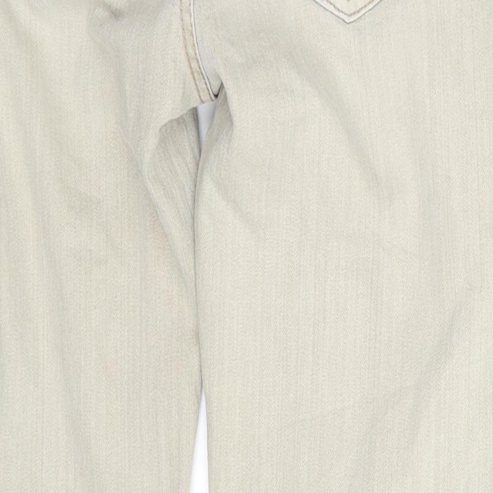 Street One Womens Beige Denim Straight Jeans Size 32 in L28 in