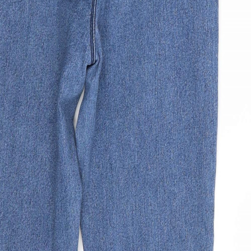 Boohoo Womens Blue Denim Skinny Jeans Size 8 L29 in