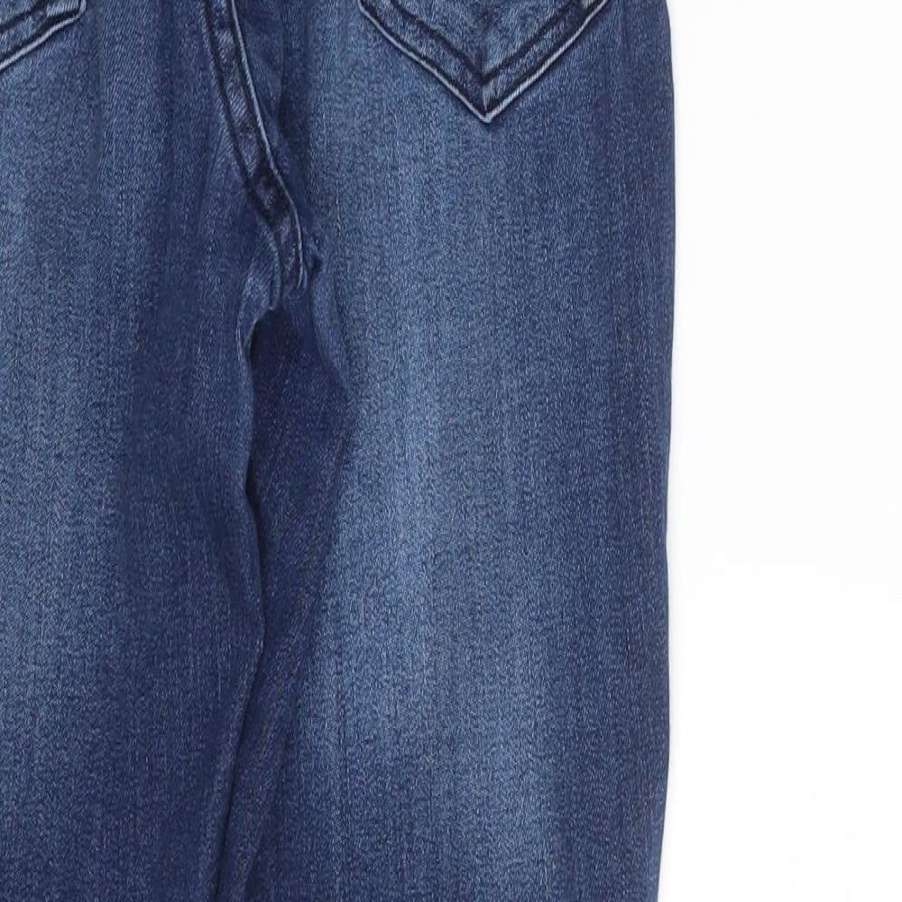 F&F Womens Blue Denim Tapered Jeans Size 10 L26 in