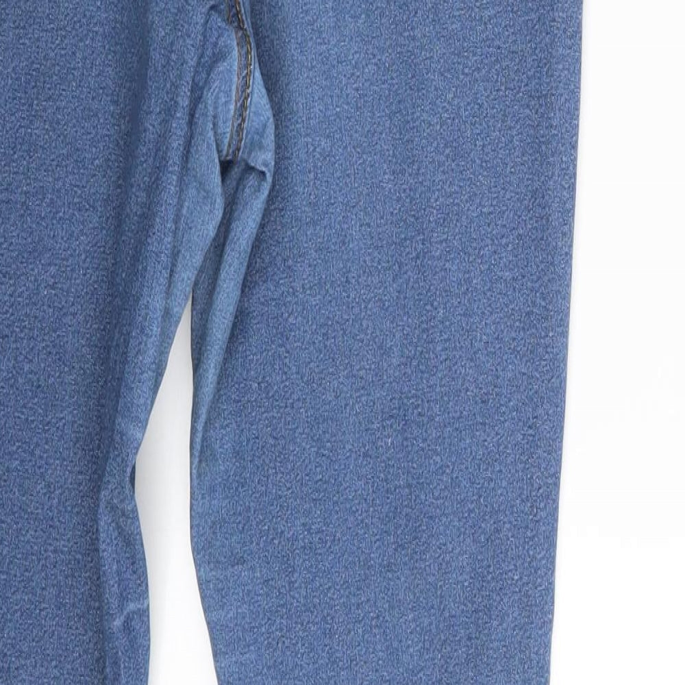 Denim Co. Womens Blue Denim Jegging Jeans Size 12 L31 in