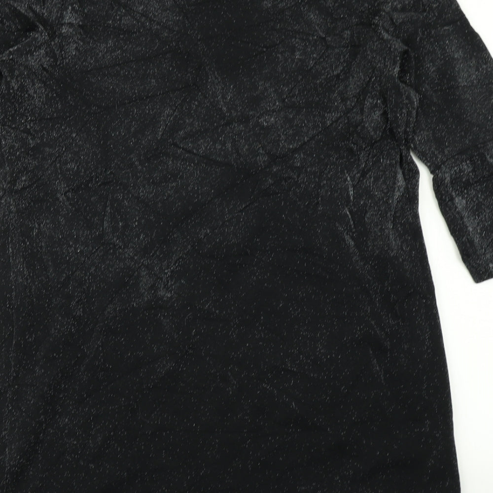 F&F Womens Black A-Line Size 14 - Bell sleeve