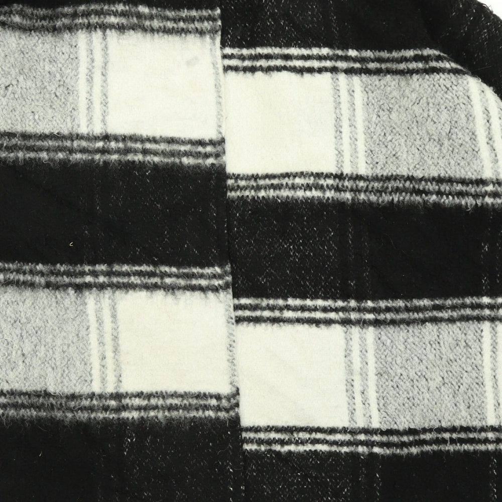 New Look Womens Black Check Jacket Size 10