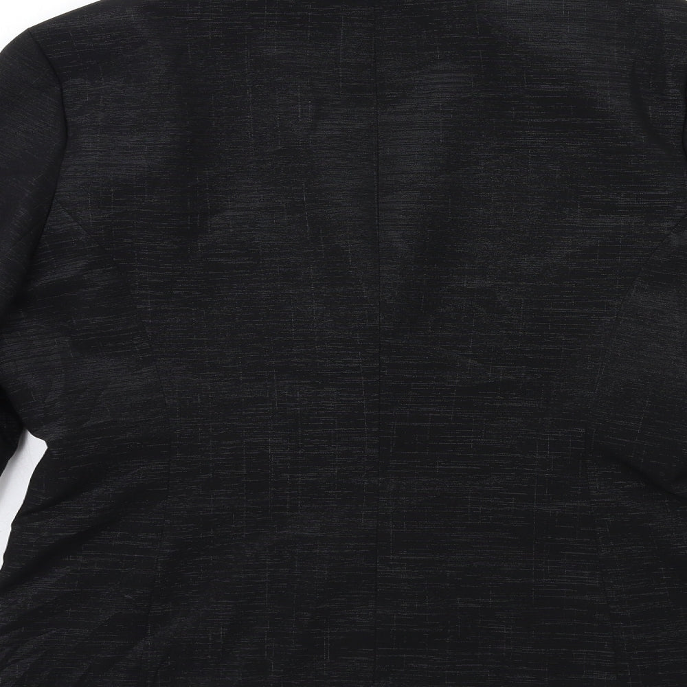 AMARANTO Womens Black Jacket Blazer Size 14