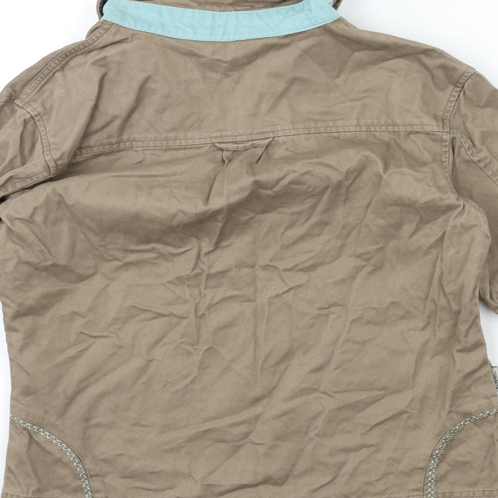 TayBerry Womens Brown Basic Blouse Size XS