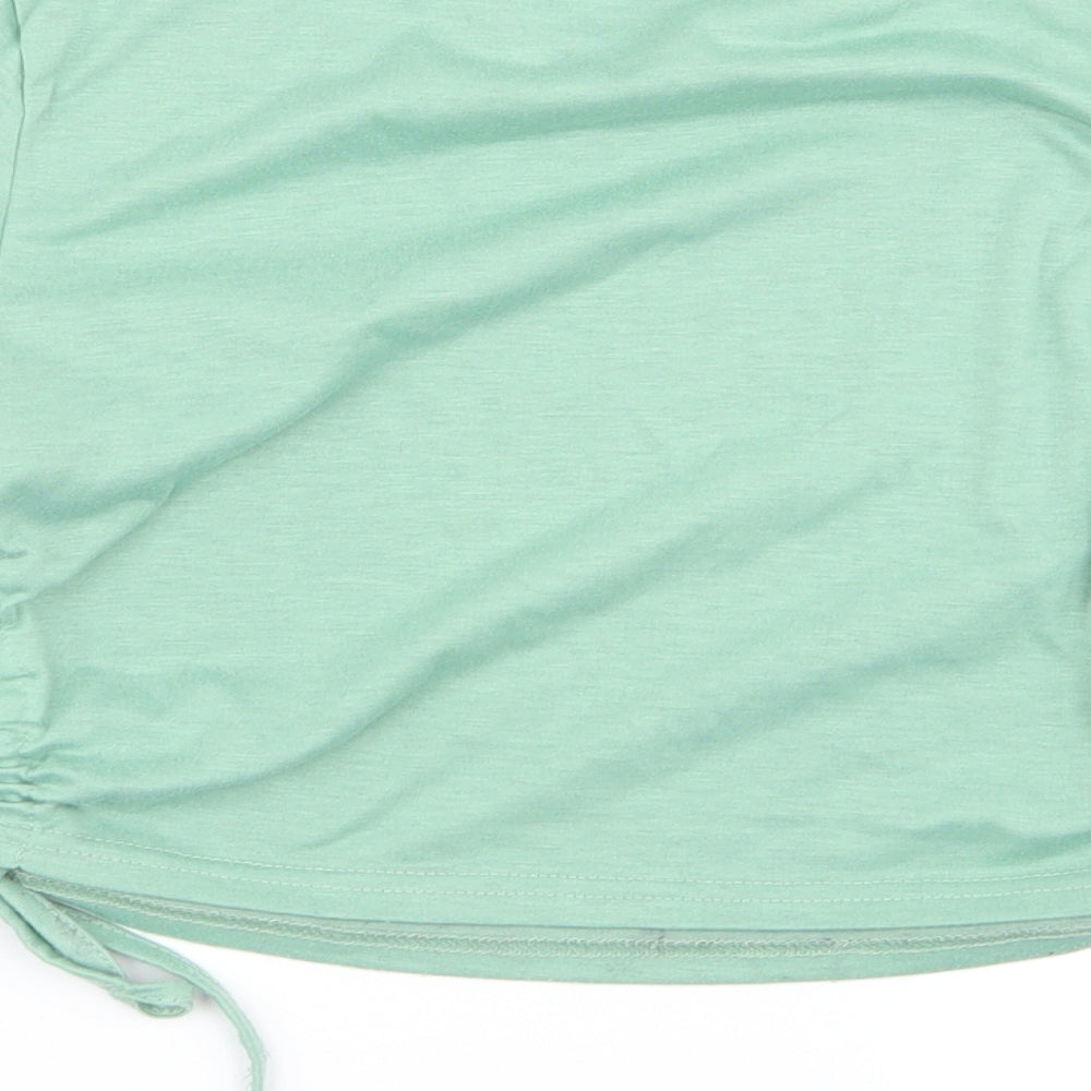 SheIn Womens Green Basic T-Shirt Size S