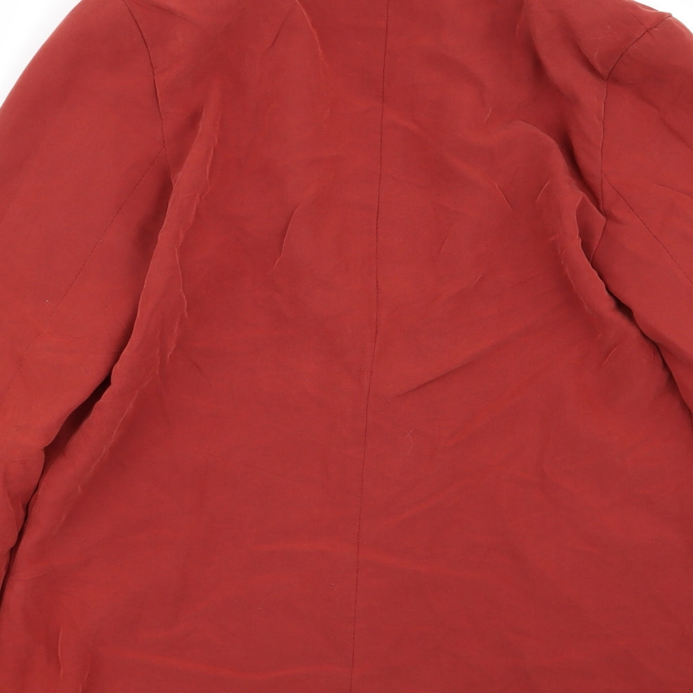 aggi Womens Red Jacket Blazer Size 8