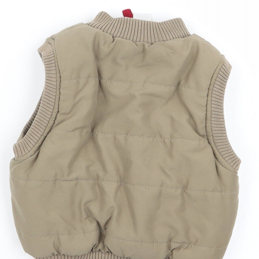 adams kids Boys Green Gilet Coat Size 6-9 Months