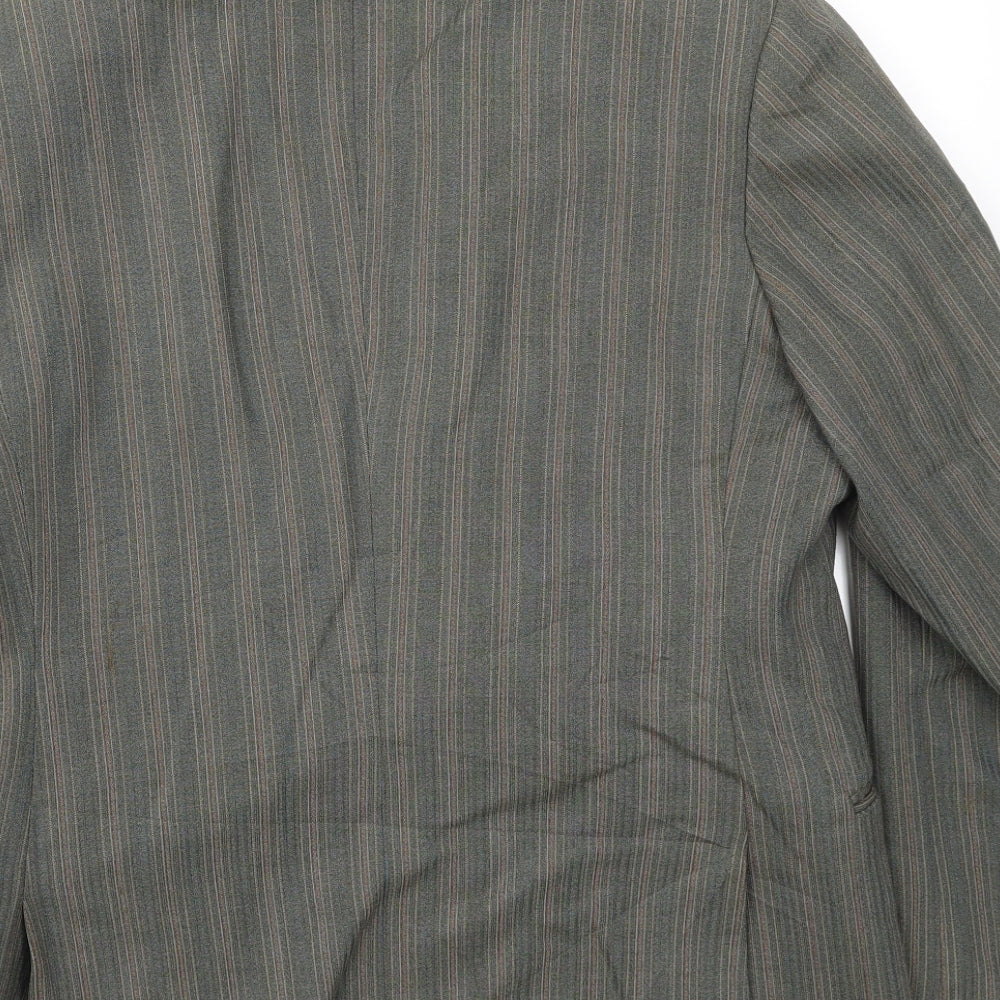 Supreme Mens Brown Striped Jacket Blazer Size 42