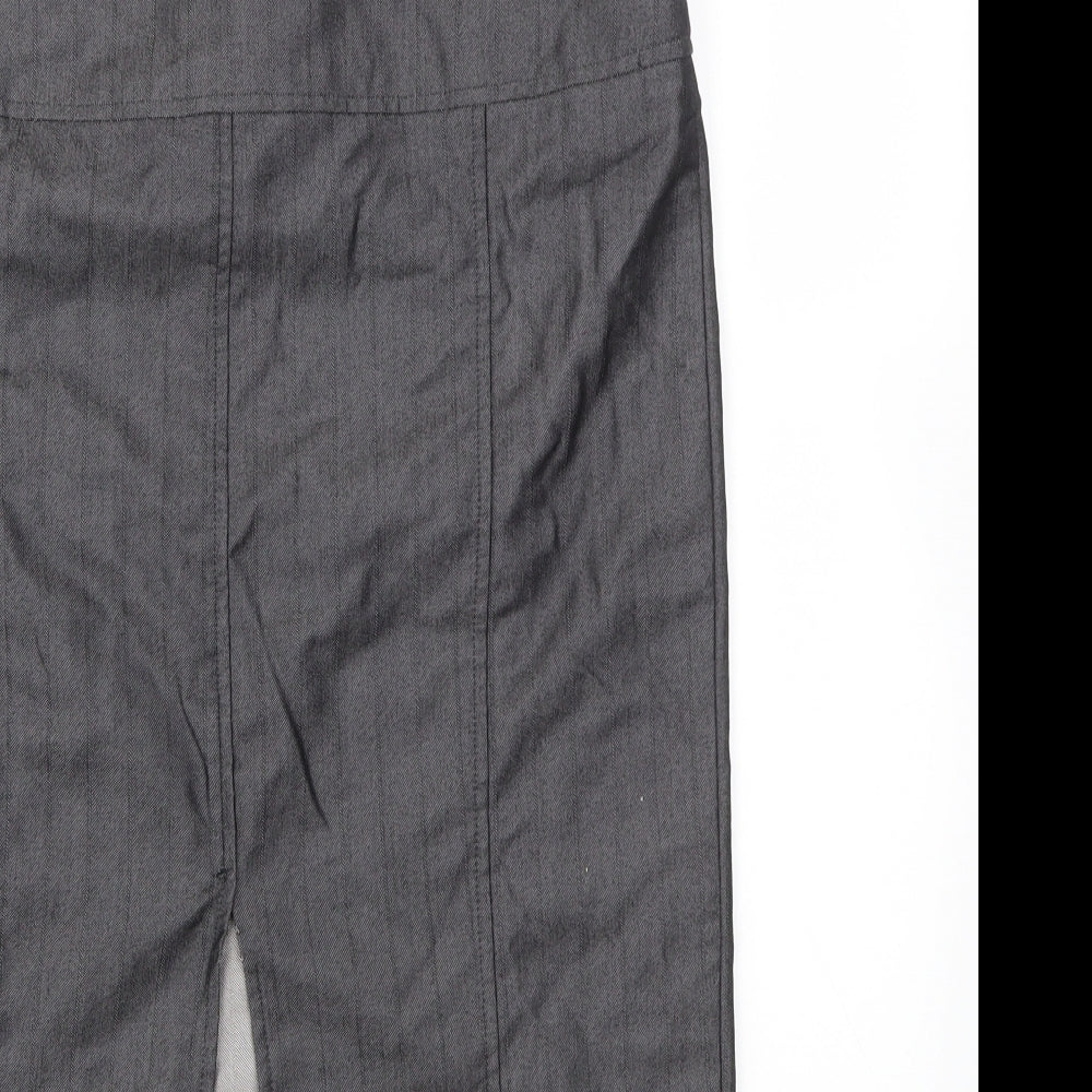 My Collection Womens Grey A-Line Skirt Size 14