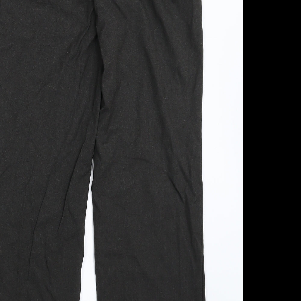 Marks & Spencer Womens Grey Trousers Size 12 L26 in
