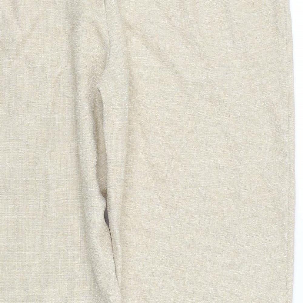 Classic Womens Beige Trousers Size 18 L27 in