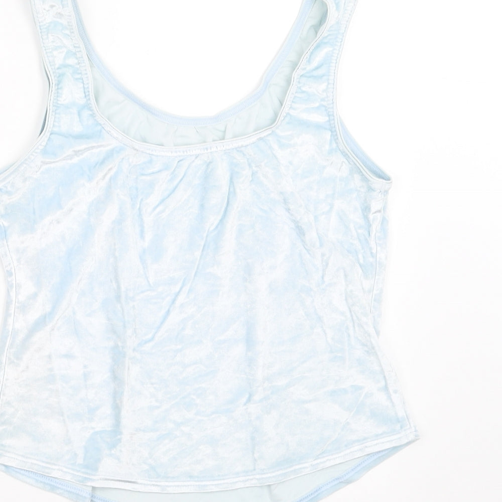 Marks & Spencer Womens Blue Basic T-Shirt Size 16