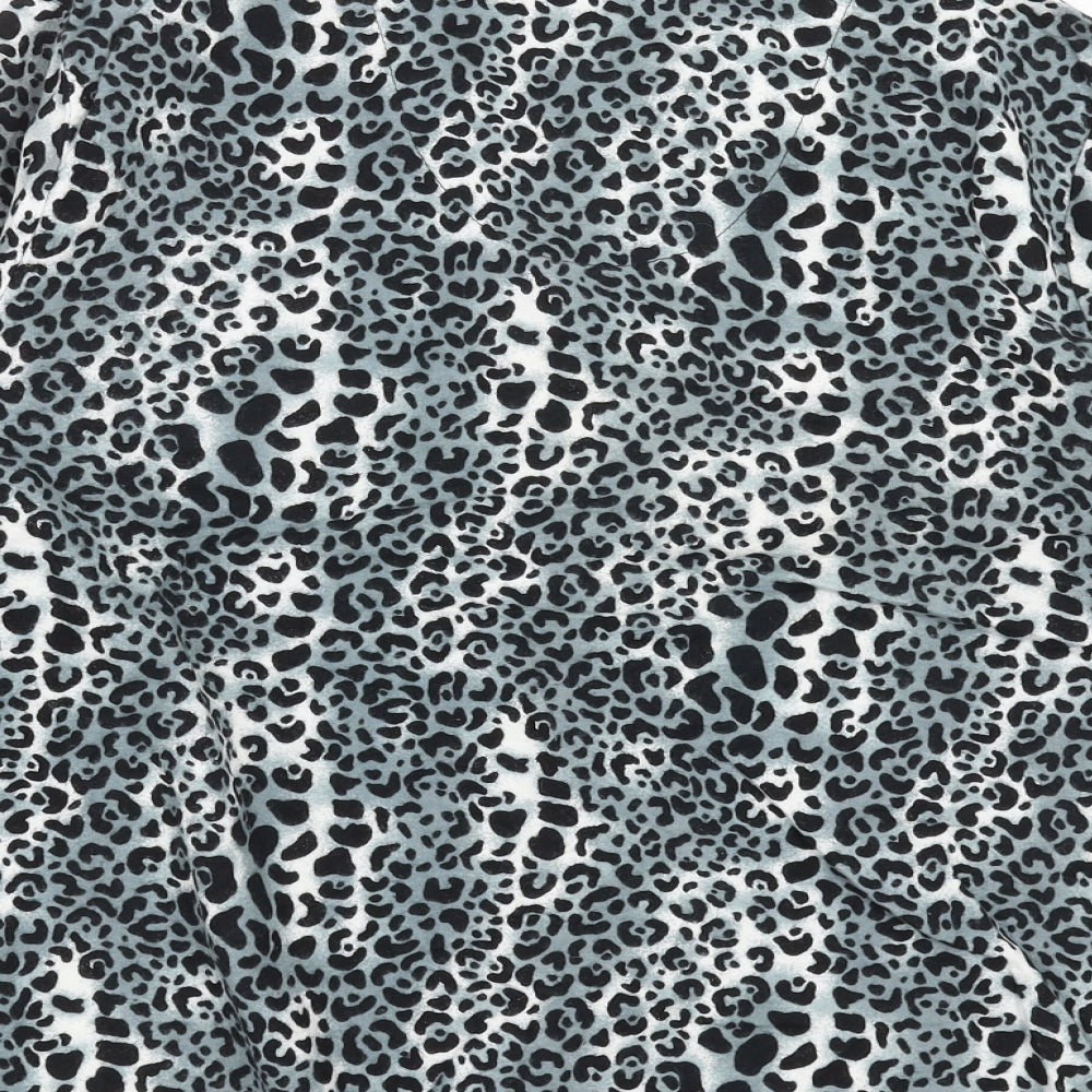 nd intimates Womens Grey Animal Print Top Pyjama Top Size S
