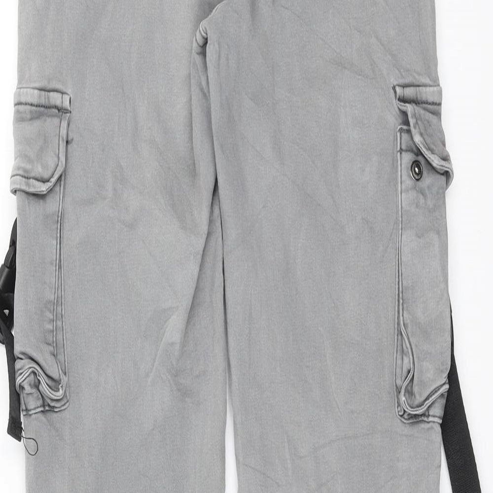 Preworn Womens Grey Capri Jeans Size L L30 in