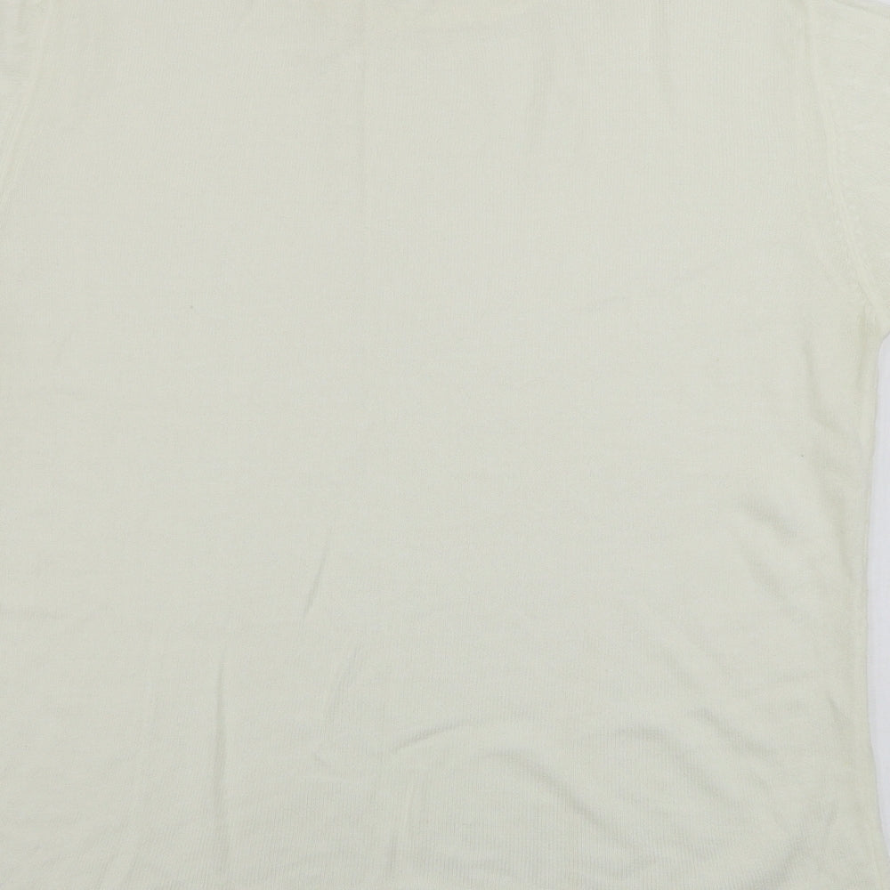 paramour Womens Beige Pullover Jumper Size L