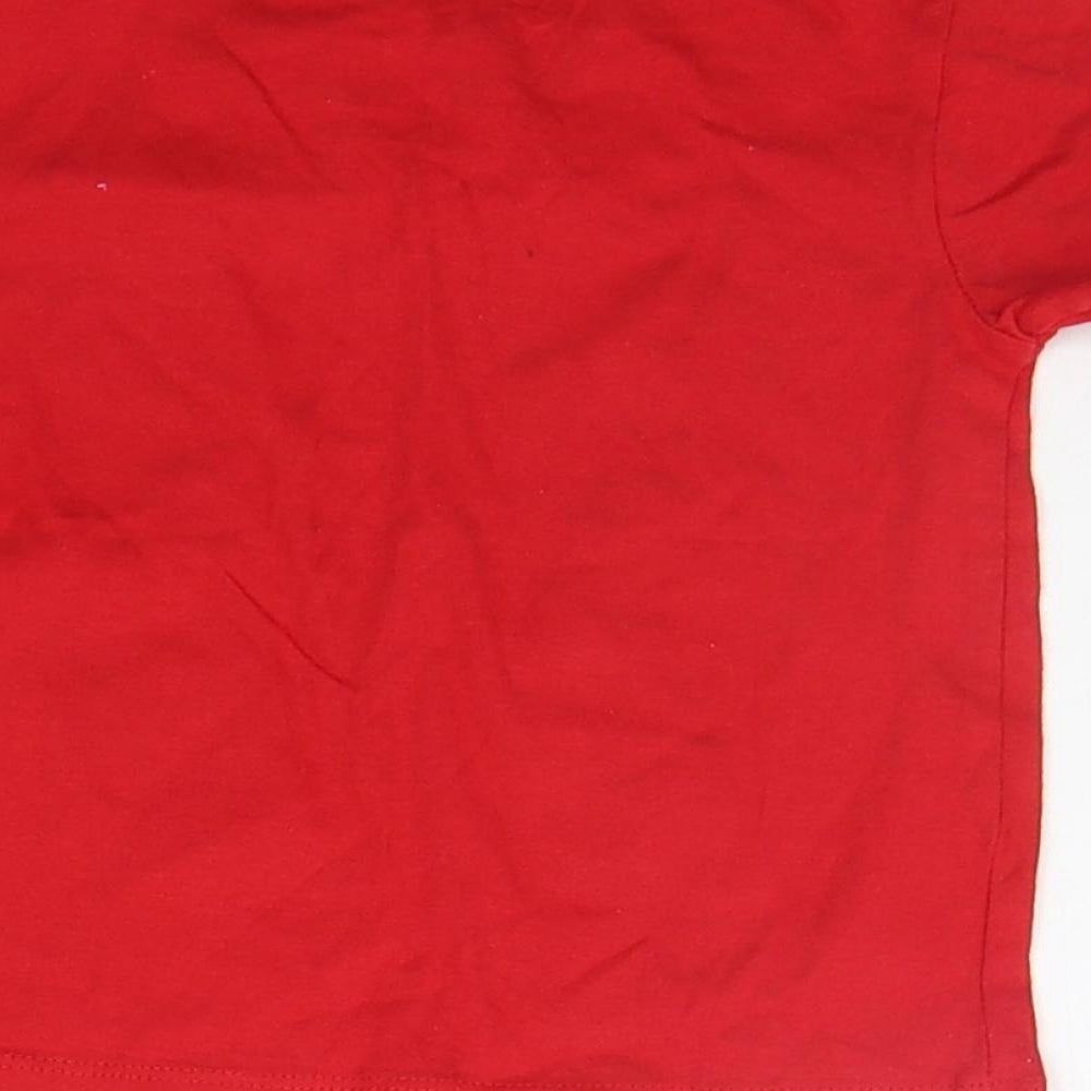 Babytown Boys Red Basic Polo Size 12-18 Months - CHRISTMAS