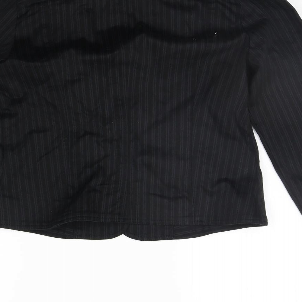 BAY Womens Black Jacket Blazer Size 12