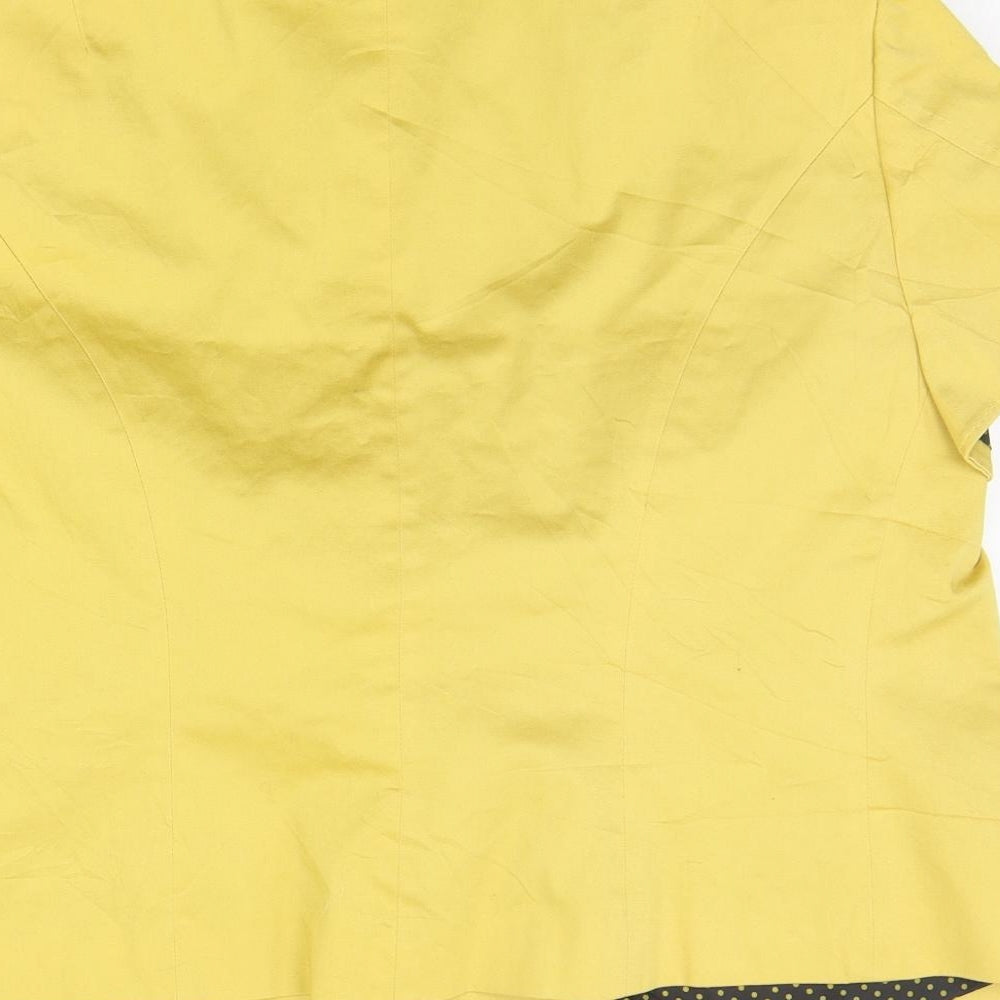 Marks & Spencer Womens Yellow Jacket Blazer Size 12