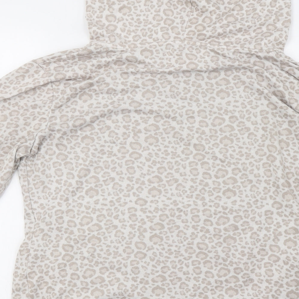F&F Womens Beige Animal Print Pyjama Top Size S